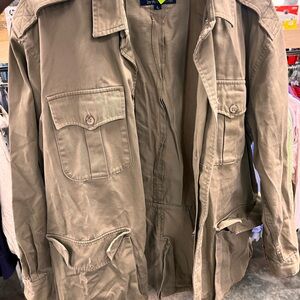 VINTAGE Polo by Ralph Lauren Tan safari Jacket without belt